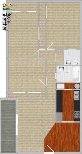3 bed 1-1/2 baths, standard Floor Plan 10